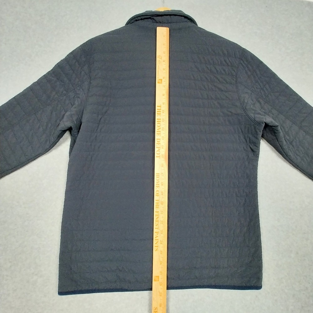 Relwen Windzip Mens Medium Blue Popover Insulated Jacket Snap Quilted Pullover - Picture 7 of 13